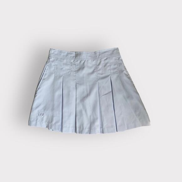 Wilson Classic Pleated Mini Skirt Light Blue Size 8 - Picture 1 of 7